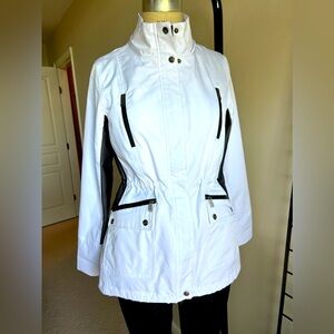 DKNY Spring Jacket in White with Black details